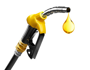 Oil Dripping From a Gasoline Pump - obrazy, fototapety, plakaty