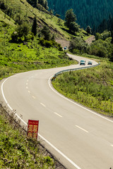 The road in mountains