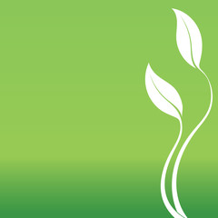 Green Leave and Natural logo design