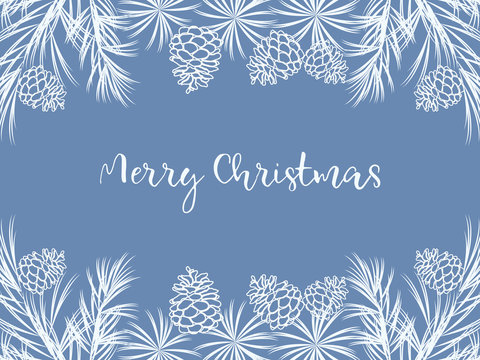 Christmas wreath with cones