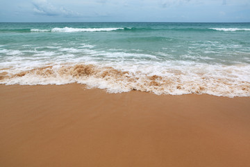 Fototapeta na wymiar Beautiful beach and tropical sea.