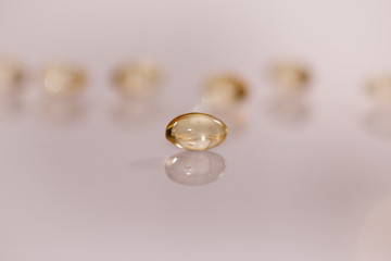 Gold gel tablet pills