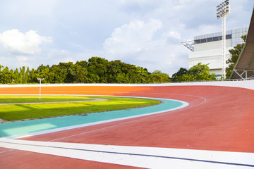 Obraz premium Professional beautiful cycle track. Velodrome 