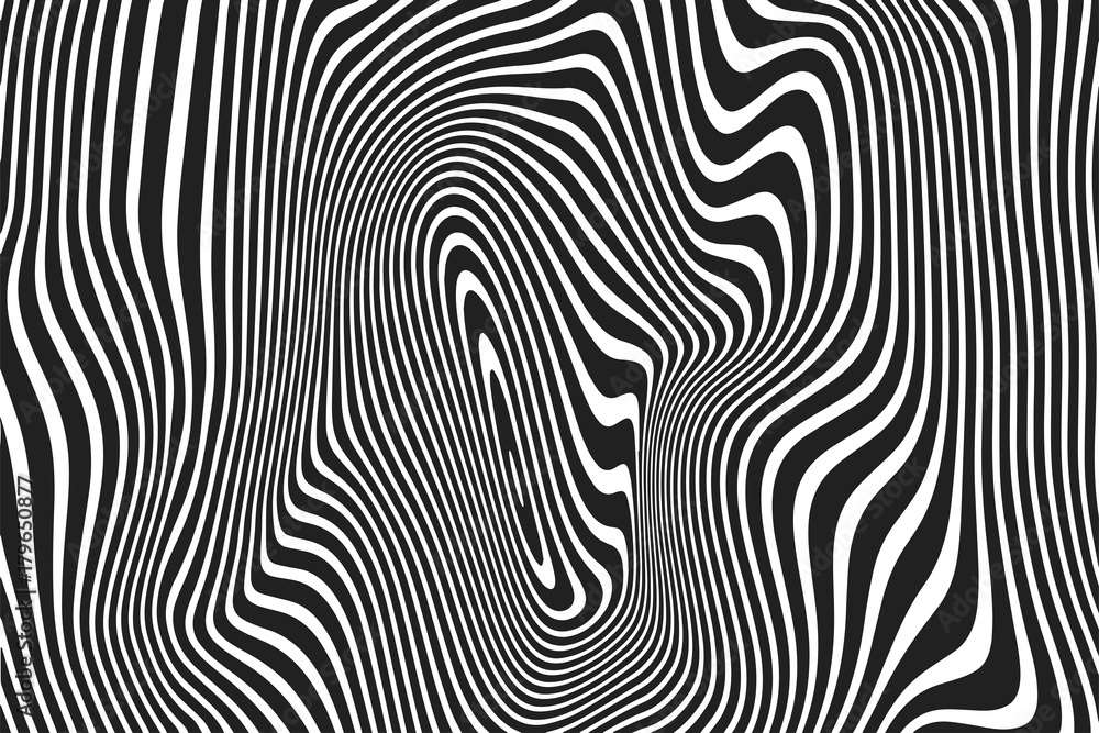 Aufkleber abstract pattern of wavy stripes and twisted curved ripple lines background. vector modern trendy bl