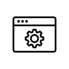 App development line icon