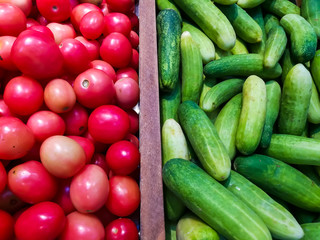 green red