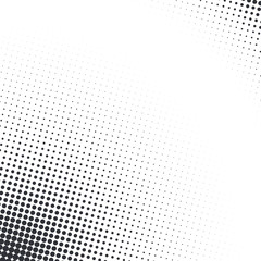 Grunge halftone textured pattern with dots. Vector pop art dotted halftone gradient design element. Dots abstract template background