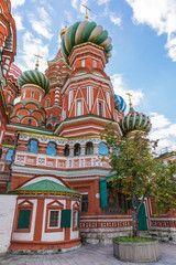 Fototapeta na wymiar The famous Cathedral of St. Basil the Blessed, located on the Red Square in Moscow, Russia