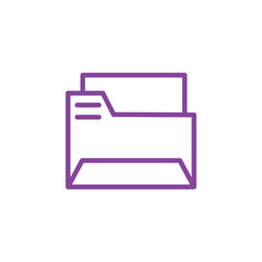 Folder icon office work design vector illustration