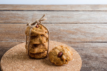 Healthy homemade almond cookies