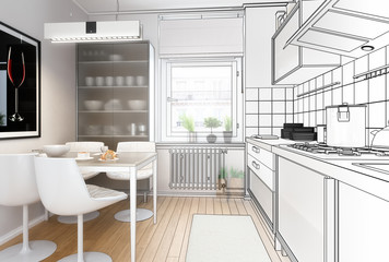 Moderne Einbauküche (Design)