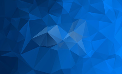Fototapeta premium Blue Light Polygonal Low polygon Triangle Pattern Background