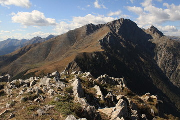 Fototapeta na wymiar Alpine Landschaft am Monte Berlinghera (Comer See)