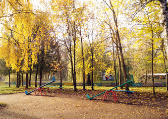 playground with swings