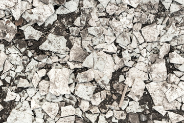 old plaster on the ground as an abstract background