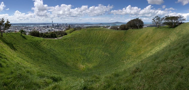 Mount Eden Volcano Auckland New Zealand