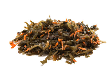 salad with sea kale isolated