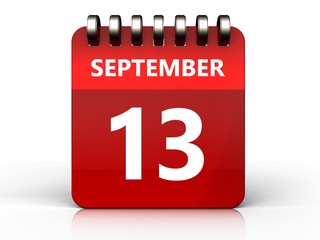 3d 13 september calendar