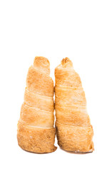 puff pastry with cream isolated