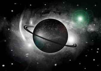 galaxy in a free space