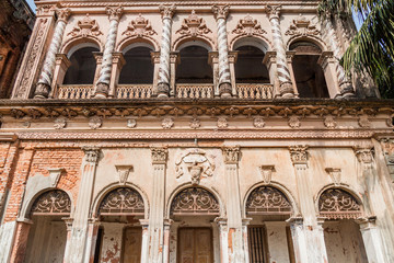 Fototapeta na wymiar Ruined house in historic city Panam (Panam Nagor), Bangladesh
