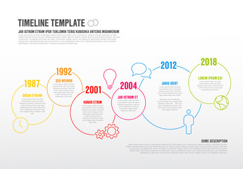 Vector Infographic timeline template