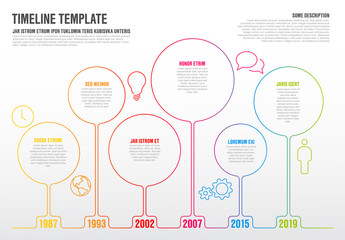 Vector Infographic timeline template