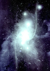 galaxy in a free space