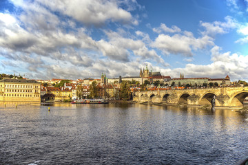 Beautiful cityscape in Prague