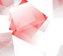 3D tiles structure illustration grey and red shades