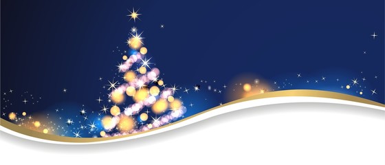 weichnachtlicher Hintergrund mit Weihnachtsbaum