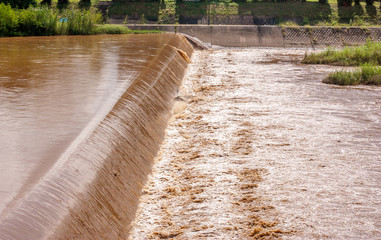 Water is overflowing