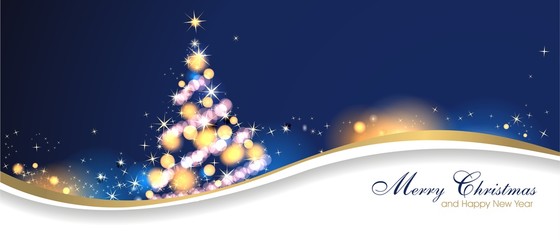 weichnachtlicher Hintergrund mit Weihnachtsbaum