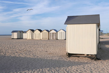 Cabanes de Ouistreham Riva-Bella, Normandie