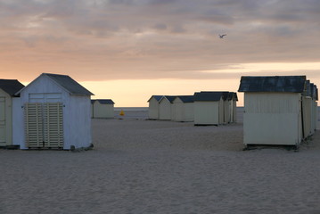 Cabanes de Ouistreham Riva-Bella, Normandie