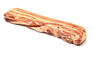 Chinese traditional cured meat isolated on white background 