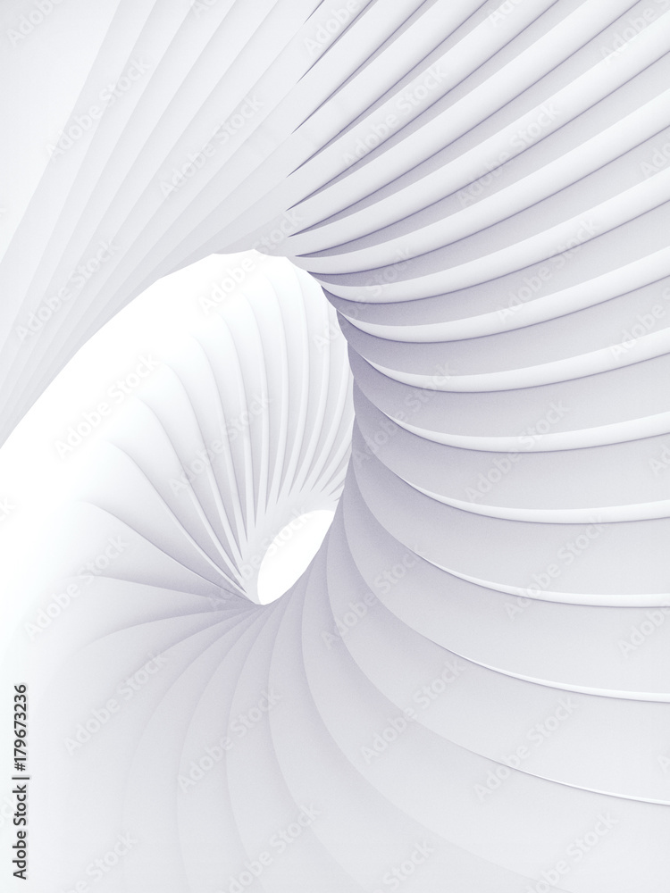 Poster white stripe pattern futuristic background. 3d render illustration