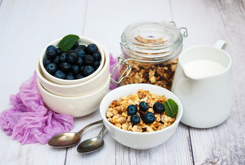 Bowl with granola