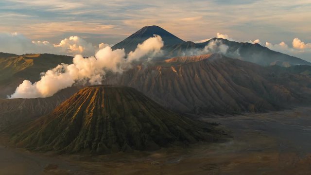 
00:02 | 00:12
1&times;

Time lapse of active volcano Bromo (Gunung Bromo) with smoke. East Java, Indonesia. UHD 4K