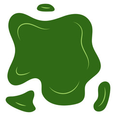 Green splash on a white background. Vector illustration
