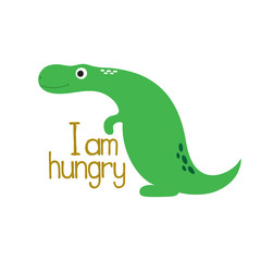 Cute dino illustration