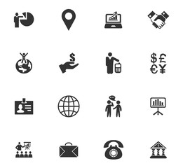 Business icons set
