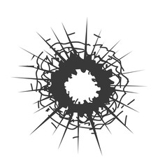 Crushed glass hand drawn, vector illustration