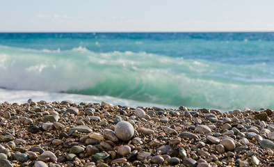 Sea and pebble © RNG