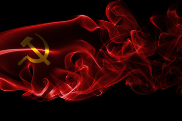 Communist national smoke flag
