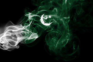 Pakistan smoke flag