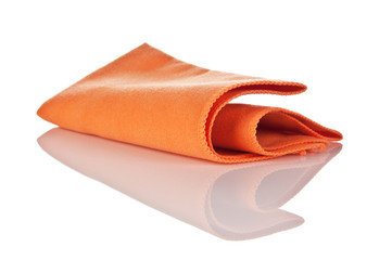 napkin from microfibre for cleaning isolated