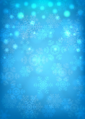 glowing snowflakes