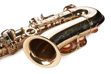 Obraz premium concert saxophone isolated