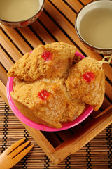 Steamed sponge cake, for Chinese festival to progress and develop year over year 